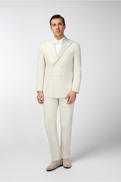 Kiğılı Regular Fit Pointed Collar Double Breasted Tuxedo & Groom Suit