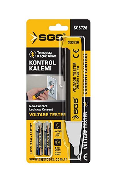 BİTERSE Temassız Voltaj Kontrol Kalemi Kaçak Akım Tespit Kalemi SGS726