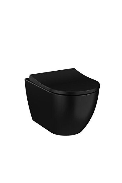 VitrA S60 Asma Klozet SmoothFlush Mat Siyah 7510B083-0090