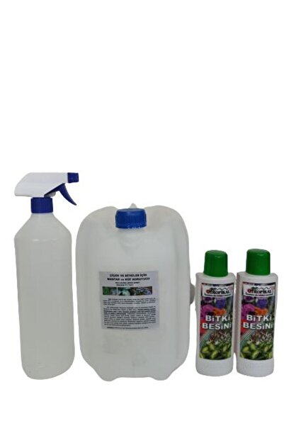 Armen Botanik Çiçek ve Bitkilerde (Küllenme) Mantar ve Küf İlacı 5 Litre + 2 Adet Bitki Besini Hediyeli