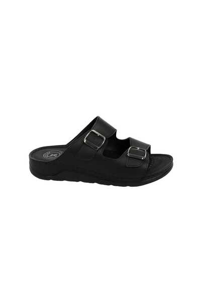 madam gold Men's Black Color Casual Slippers Must Be Shipped Without Box