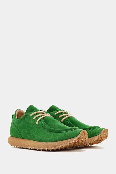 Bestyle Γυναικείο Sneaker Green Suede Leather - Emporia