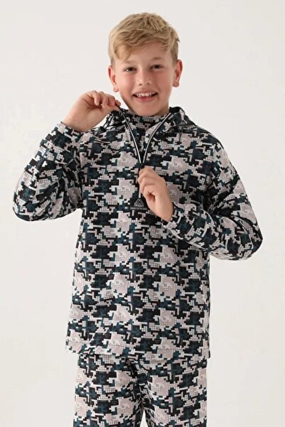 Kappa Φούτερ με αδιάβροχο μπουφάν για αγόρια 7-16 ετών -Graffiti-