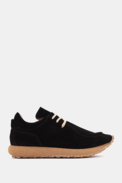 Bestyle Emporia Kadın Siyah Gerçek Süet Deri Sneaker