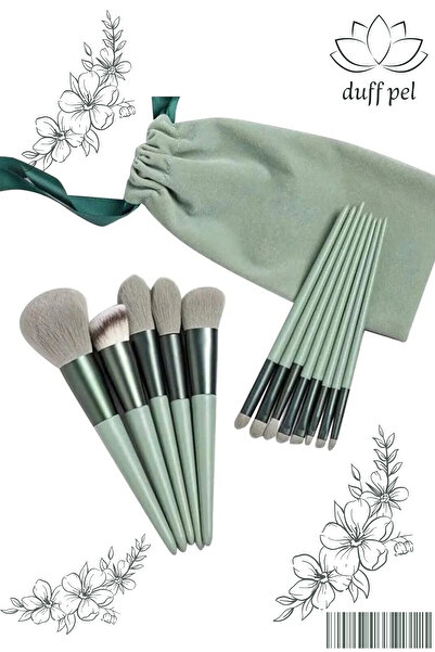 DUFF PEL Комплект четки за фиксиране със зелени 13 части в специална торбичка