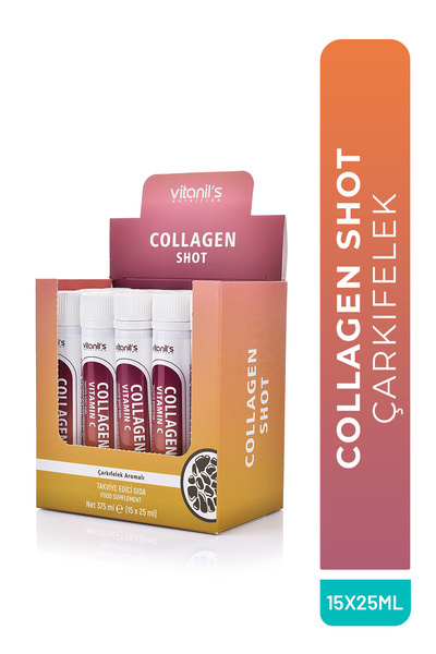 Vitanil's Nutrition Collagen Shot Passion Fruit Flavored 15X25Ml