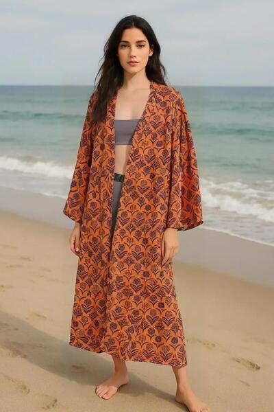 Hayalet Special Design Cotton Viscose Kimono