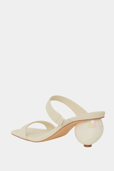 Katy Perry The Maritime Double Striped Women's Cream Heeled Slippers