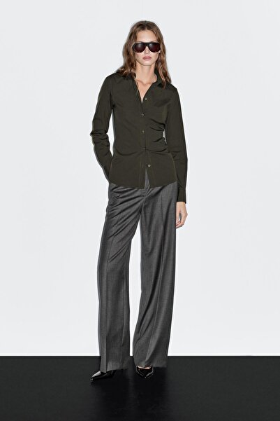 Massimo Dutti Pamuklu karışımlı streç gömlek