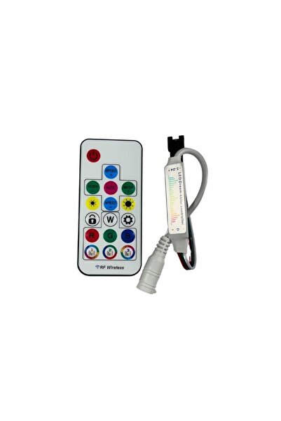 DORA LED SP104E WS2811-WS2812 Volt ARGB Müzikli Pixel Kontrol Devresi RF Kuma...