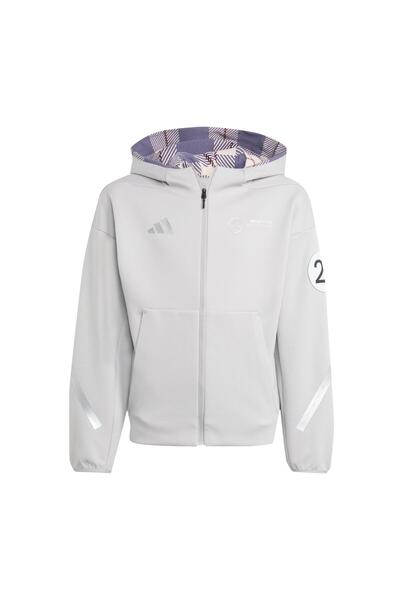 adidas Jw8513-C Mercedes - Amg Sil Fz Hd Y &amp; Children's Jacket Gray