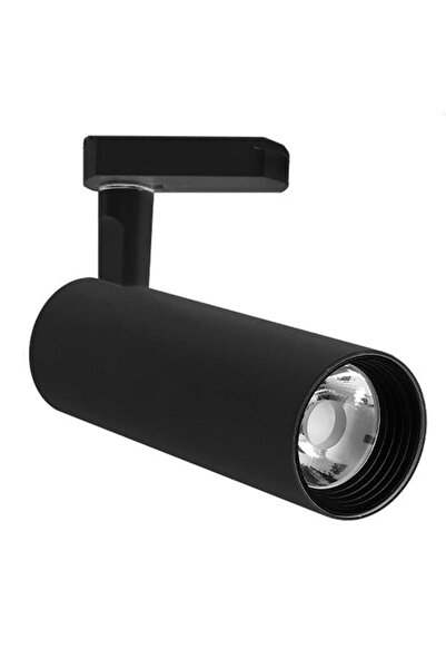DORA LED 30 WATT DRİVERLI RAY SPOT SİYAH KASA MONOFAZE Günışığı 3000-3200K