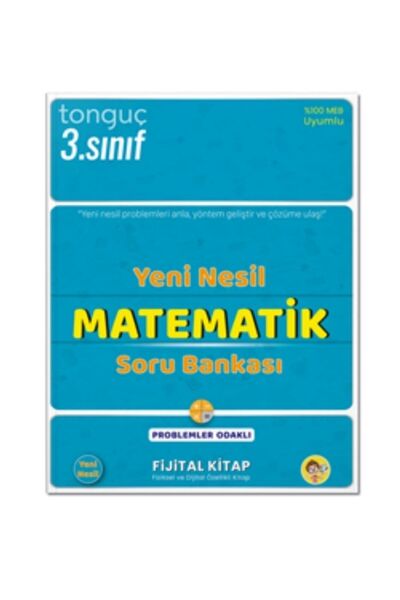 Tonguç Yayınları 3. Sınıf Dört Dörtlük Matematik Problemleri Güncel Kapak
