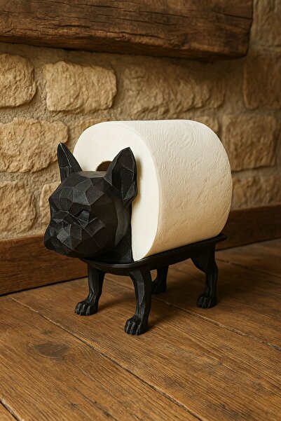 Storizaa ورق تواليت مزخرف، ديكور منزلي عملي، تصميم مرحاض بولدوج، مقاس 14*12