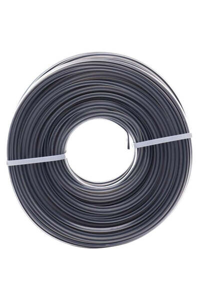 Brillo Fir motocoasa armat 3 mm x 12 m, gri – rezistenta si performanta profesionala