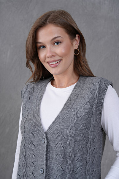 Lamierra Women's Mother Knitwear Wool Vest Knitted