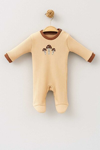 Necix's Lonia Mushroom Embroidered 3-Piece One Size Jumpsuit