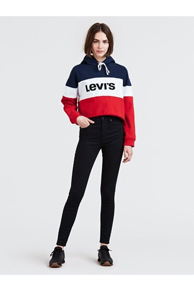 Levi's Pantaloni de jeans pentru femei Mile High Super Skinny - Black Celestial