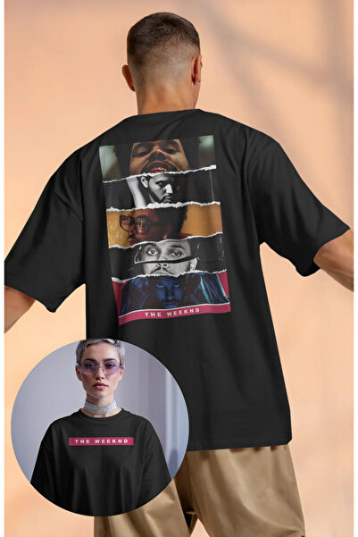 Fuddy Moda Ανδρικό-γυναικείο μπλουζάκι με στάμπα The Weeknd Back
