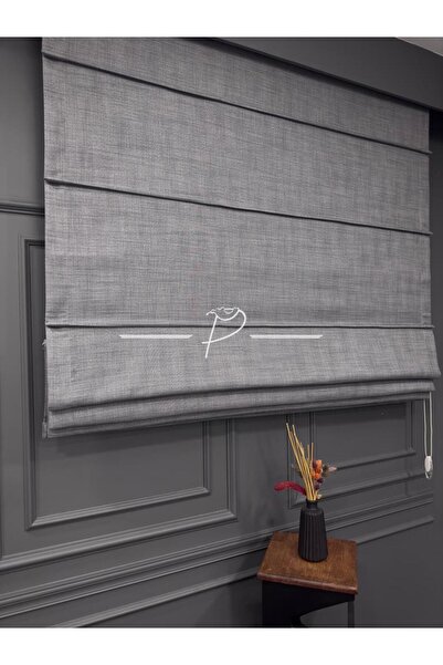 rendecioğlutekstil Folded Linen Balckout Curtain 3 Color Options