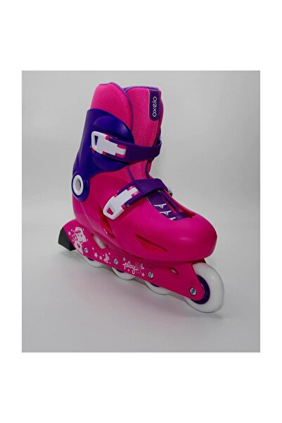 Decathlon Kız Çocuk Pateni Play Pembe Paten EN13843B EN71 Sertifikalı Oxelo M...