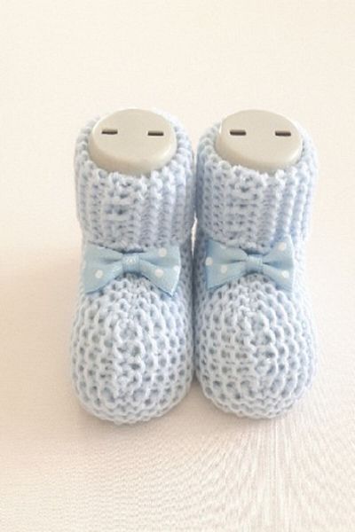 Gogo Baby Booties Knitted 0-6 Months