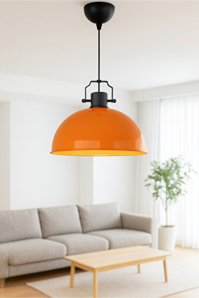 HOMİNG Swiss Retro Turuncu Metal Sarkıt Kafe Restoran Mutfak Antre Ayd-3582