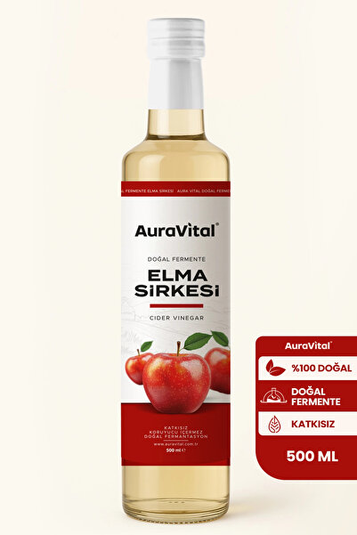 AuraVital Elma Sirkesi Doğal Fermantasyon 500 ml