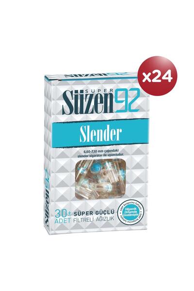 Süzen92 Sigara Ağızlığı Filtresi Slender 30x24 Bundle
