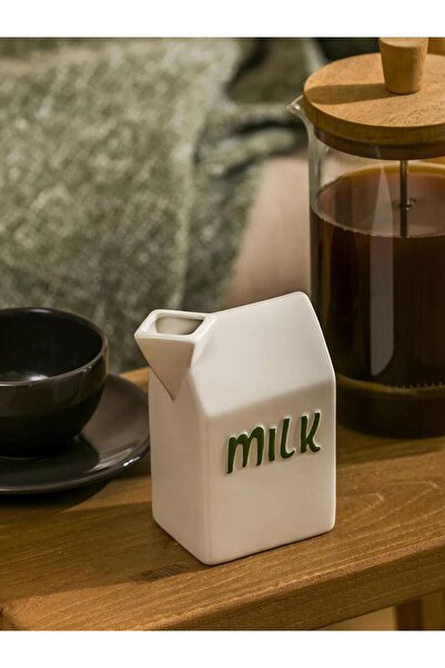 LC Waikiki Lcw Home White Printed Ceramic Milk Jug