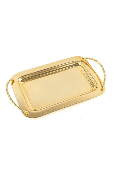 Mikasa Moor Gold Metal Tray 35x21x2cm