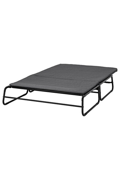 IKEA 2'li Yataklı Kanepe, Knisa Koyu Gri-Siyah 2 Kişilik