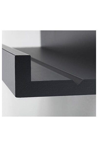 IKEA Duvar Rafı Modern Siyah Renk MDF MeridyenDukkan 55 cm Çerçeve-Dekorasyon Rafı