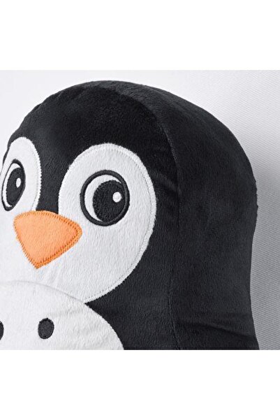 IKEA Peluş Oyuncak Penguen 40x32 cm Yumuşak Oyuncak Siyah-Beyaz Sevimli Peluş