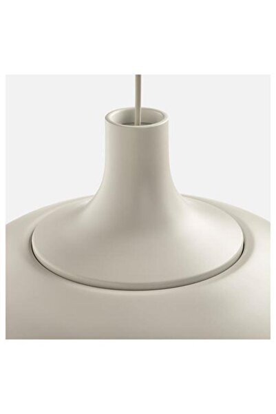 IKEA Sarkıt Lamba Alüminyum Bej Rengi 38 cm Oval Lamba Sarkıt