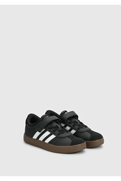 adidas حذاء رياضي مخطط للأولاد مزود بشريط إغلاق - VL Court 3.0 EL C