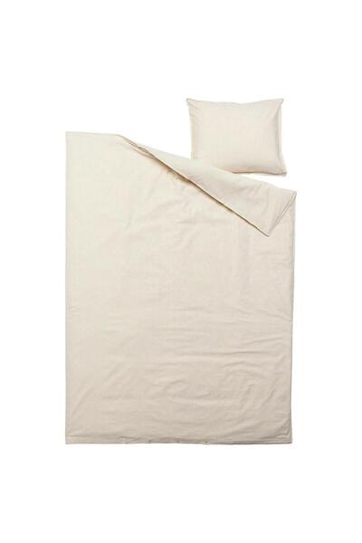 IKEA Set cuvertură de pilota single MeridyenDukkan Galben-Alb, 150x200/50x60 ...