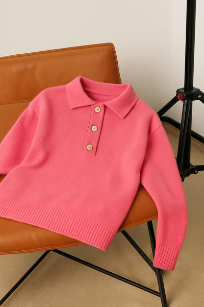 Touché Privé Shirt Collar Knitwear Sweater