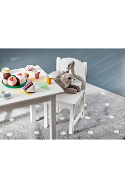 IKEA Sundvik Masa Beyaz, 76x50 Cm 2 Adet Sandalye Meridyendukkan