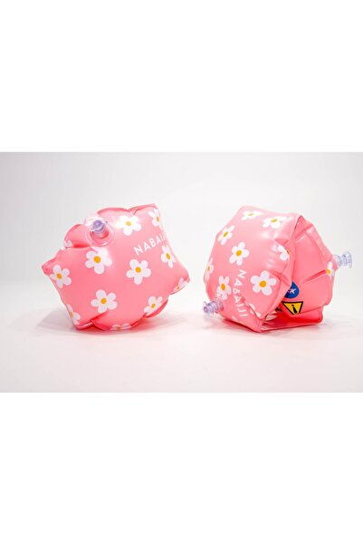 Decathlon Çocuk Yüzücü Kolluğu - 11 / 30 Kg - Pembe / Çiçek Baskıl Meridyendu...