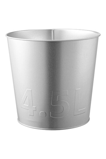 IKEA Retro galvanizli 19 cm çelik Saksılık Retro 2 Yıl Gümüş Metal 19 cm