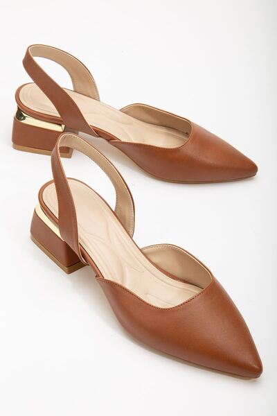 MaskButik Nossa Heeled Shoes Tan