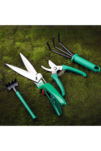 Blasko 10-piece gardening accessory set - scissors, rake, shovels, sprayer, claws