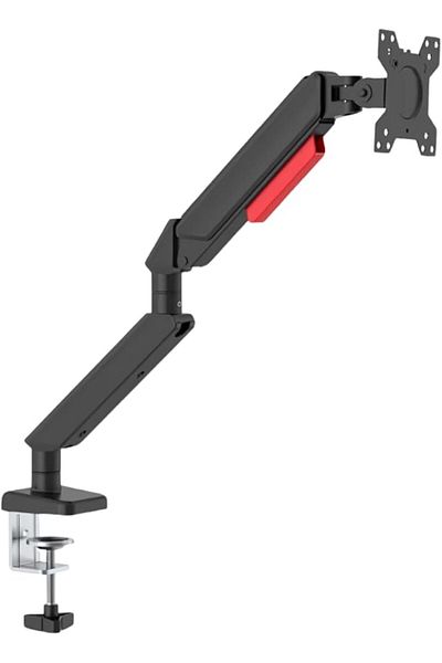 HAMOOD TV SA Heavy Duty Single Monitor Arm - Fits 17 to 32 inch Screens, Adjustable Gas Spring, AC14501B