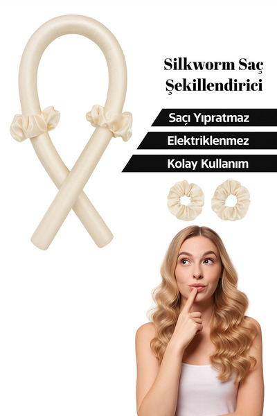 silkwormlife مصفف شعر من الحرير العضوي بنسبة 100% من سيلك وورم لايف – 80 سم ×...