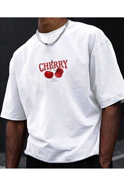 Elvino Tricou oversize Cherry Red Bomb unisex Trend