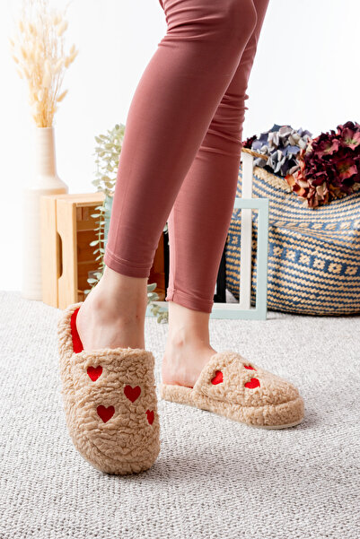 Slipcat Γυναικείες βελούδινες παντόφλες καρδιάς για το σπίτι Λούτρινες παντόφλες για το σπίτι Guest Slippers Bundle Slippers