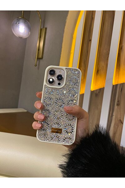 İphone 15 PROMAX Uyumlu Parlak Işıl Taşlı Telefon Kılıfı