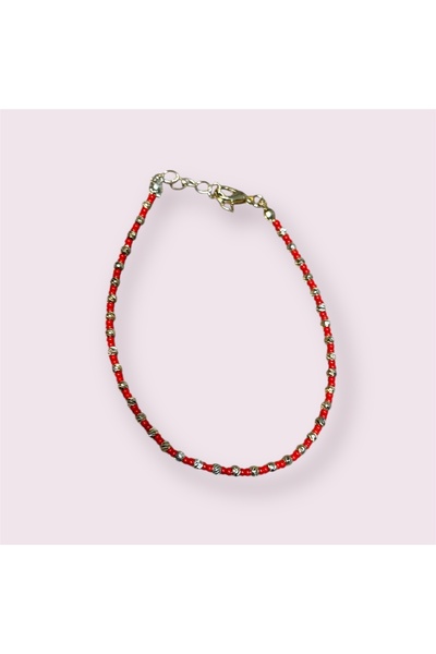 Darya Dd257 Red Dorica Beads Handmade Anklet – Sparkling Summer Style