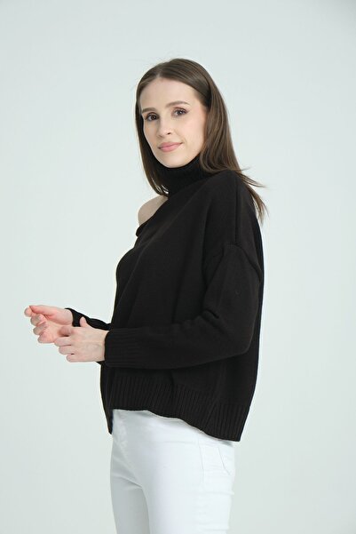 İLKCET MODA Pulover oversize cu umeri înalți